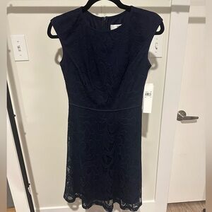 Women’s Navy Blue Wisp Dress 0 Petite